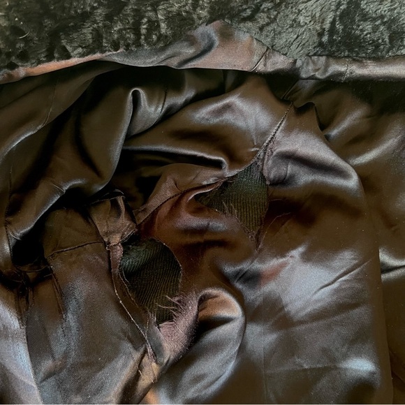 Vintage Black Teddy Coat - Picture 5 of 7